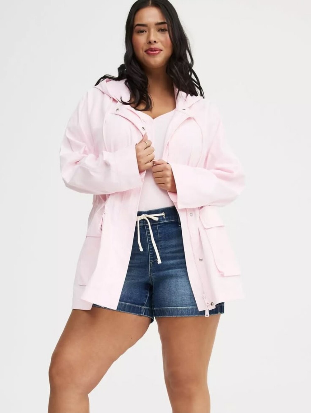 torrid Hooded Utility Jacket size 2 - Picture 3 of 4